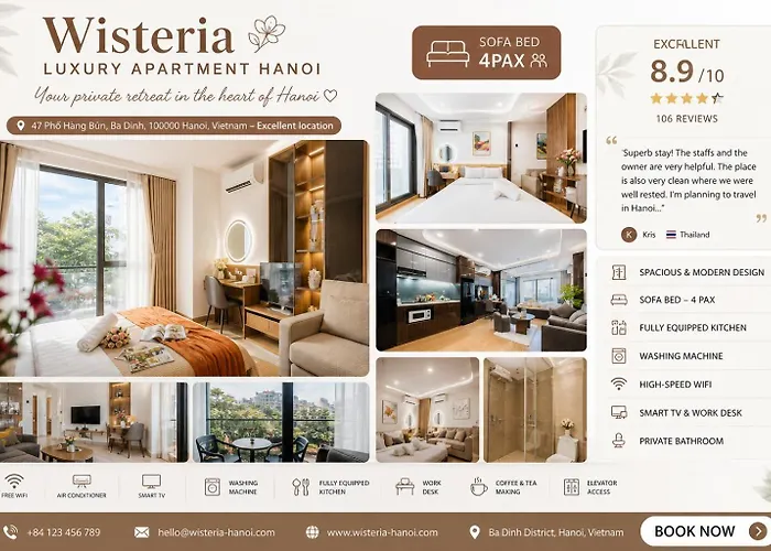 Wisteria Luxury Apartment Hanoi